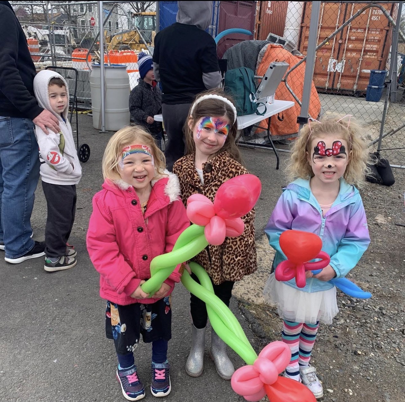 Football themed face paint